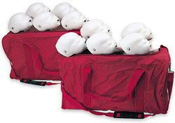 Baby Buddy™ CPR Manikin 10-Pack  Consists of 5 infant manikins, 100 lung/mouth protection bags, 2 carrying bags, and 2 instruction manuals.